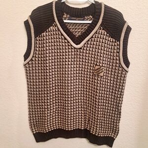 Marque Louis Vuitton Déposée Mens 100% Cotton Sweater Vest XL